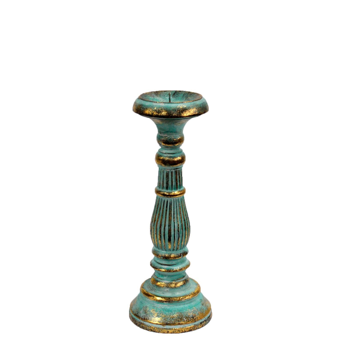 Candelabro Pequeño - Turquois Gold