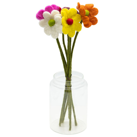 Felt Flowers - Daisy (assorted colors)