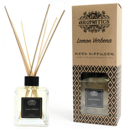 Difusor de Varillas con Aceites Esenciales - Verbena de limón - Difusor de Caña de Aceites Esenciales