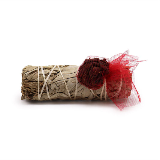 Atado de Hierba - Salvia Blanca y Clavo 10cm - Atados de Smudge – Envuelto individualmente