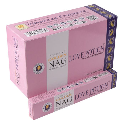 15g Golden Nag - Posión de Amor - Incienso Golden