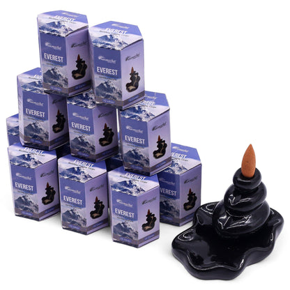 Pack de 10 Inciensos Masala Backflow - Everest - Incienso Masala Backflow