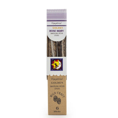 Palitos de resina para purificación Golden Rose Mary - 30 g - Varillas de resina para Defumar