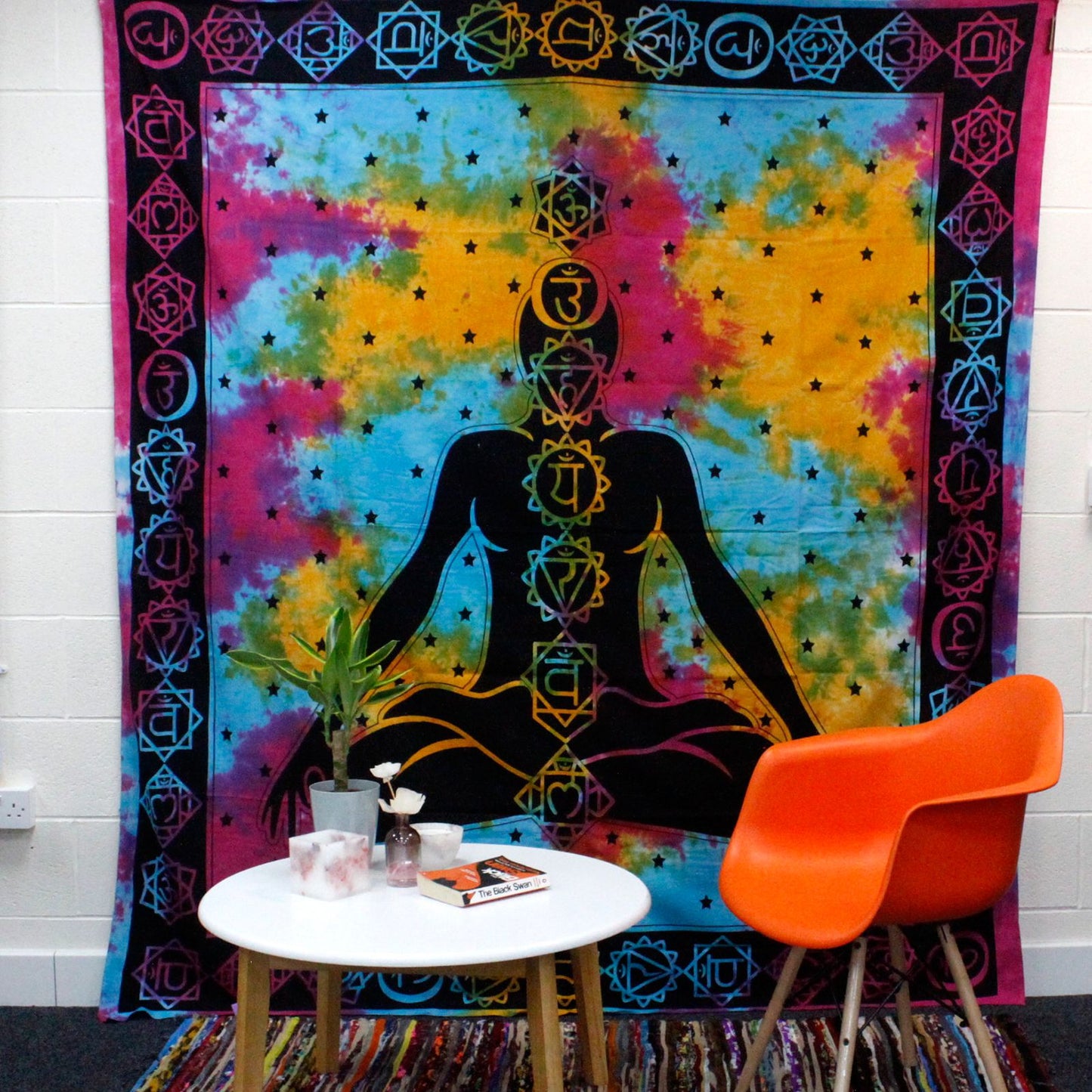 Colcha de Algodón Buda Chakra · Doble