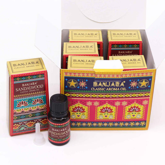 Aceite con fragancia de la India Banjara 10ml - Sándalo - Aceites de Fragancias Indias 10ml
