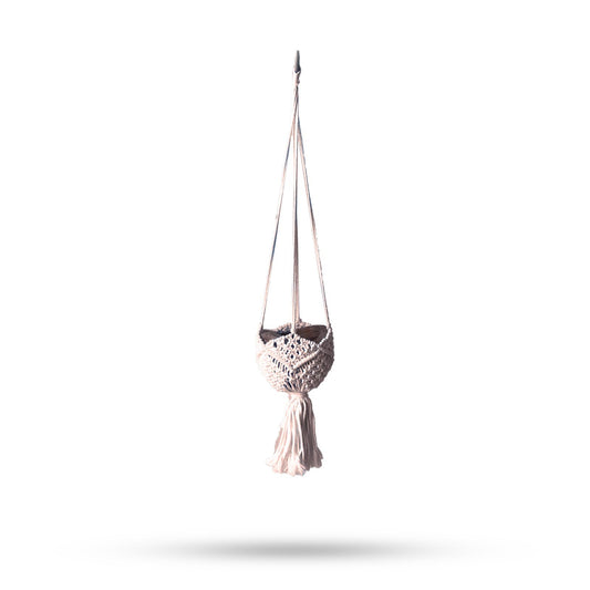 Decorative Macrame Planter - Beige
