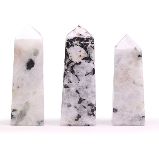 Puntas de obelisco de piedra preciosa aprox. 5 cm - piedra lunar