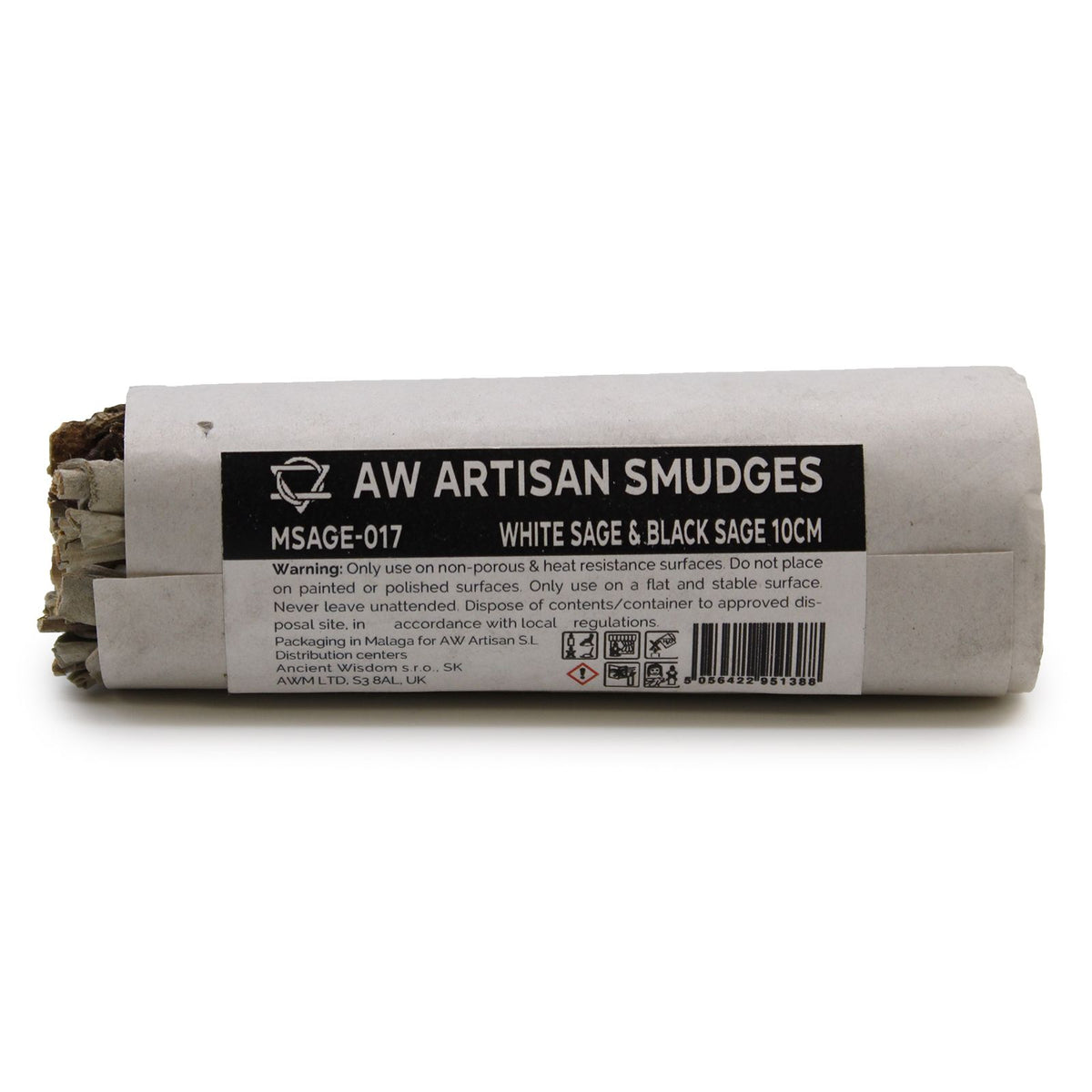 Atado de Hierba - Salvia Blanca y Salvia Negra 10cm - Atados de Smudge – Envuelto individualmente