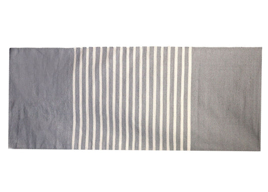 Alfombra India de Algodón - 70x170cm - Gris - Alfombra India de Algodón, alfombra