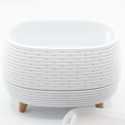 Aromaterapia Futurista con estrías - USB - Cambio de color - Control remoto - Difusores de aromas, aromaterapia