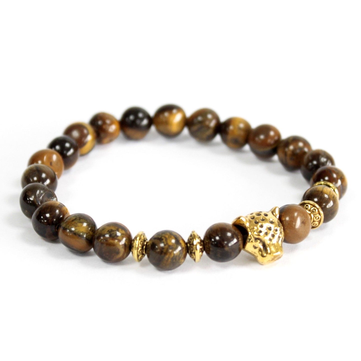 Pulsera de Ojo de Tigre Dorado - Piedra Preciosa Natural