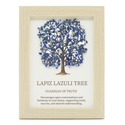 Imagen de piedra preciosa - Árbol de la Vida - Lapislázuli (20x14.7x1cm)