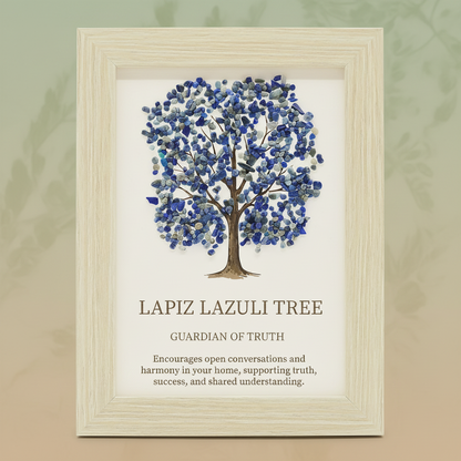 Gemstone picture - Tree of Life - Lapis Lazuli (20x14.7x1cm)