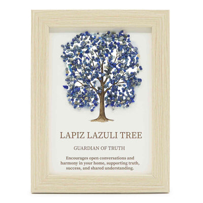 Gemstone picture - Tree of Life - Lapis Lazuli (20x14.7x1cm)