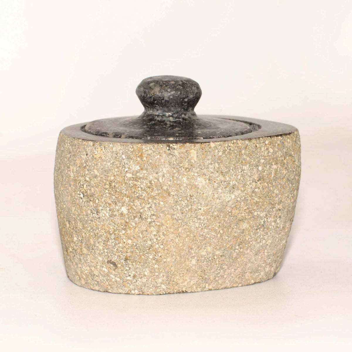 Maceta de piedra de río natural para enraizamiento - Pequeña (aprox 9x7cm)