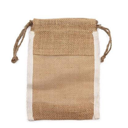 Bolsa Mediana de Yute Lavada - 21x15cm