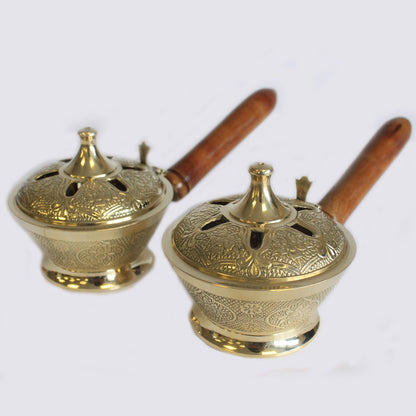 Incensario ornamentado - Quemadores de incienso de latón tradicionales, Artisan Product
