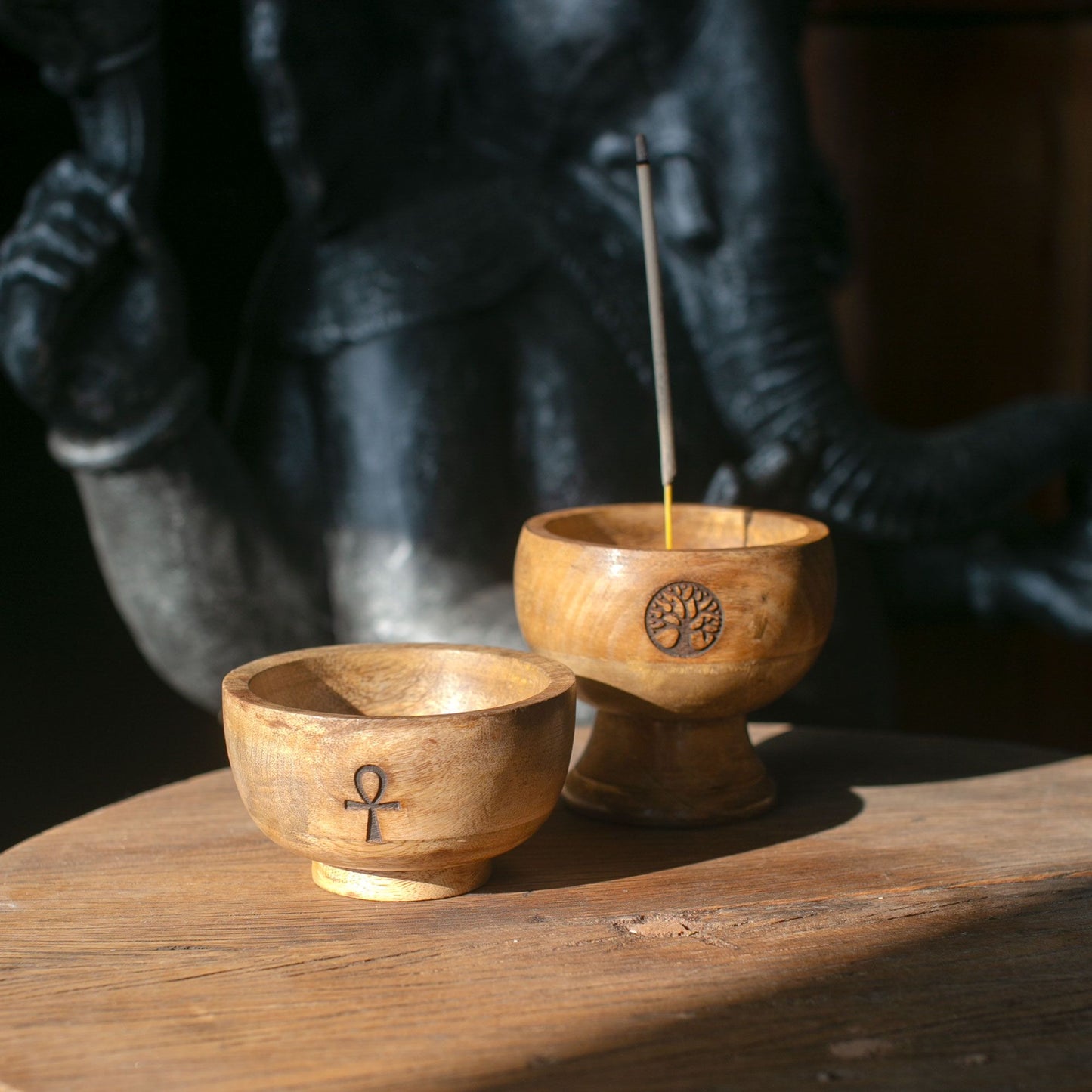 Portaincienso Cuenco Ritual Grande 11x6.cm - Om - Soporte de Incienso