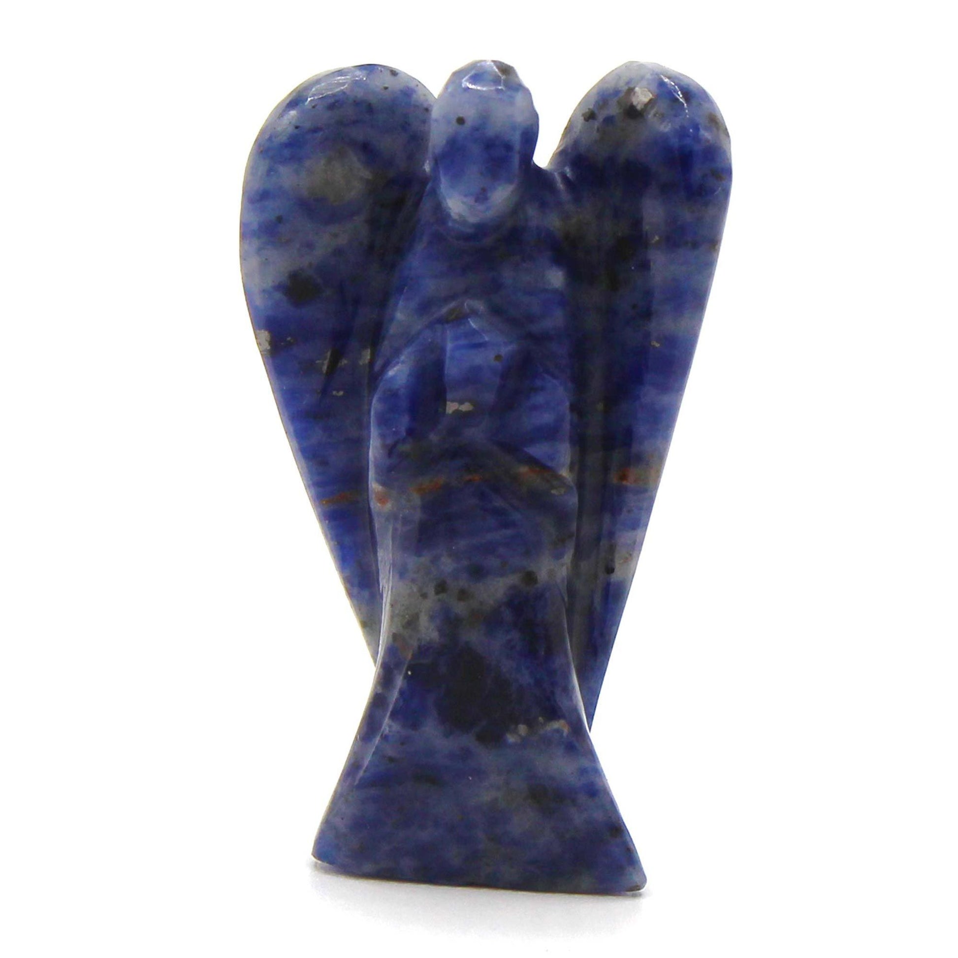 Ángel de piedra preciosa tallada a mano - Sodalita - Figuras de Piedras Preciosas
