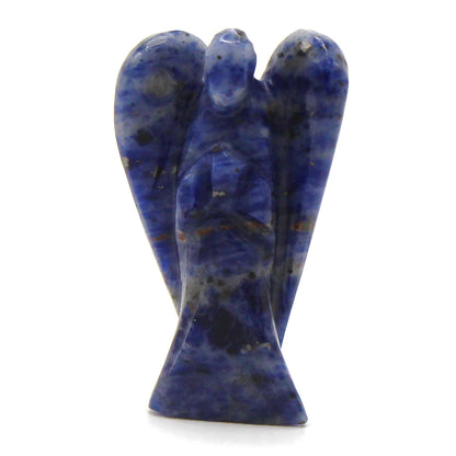 Ángel de piedra preciosa tallada a mano - Sodalita - Figuras de Piedras Preciosas