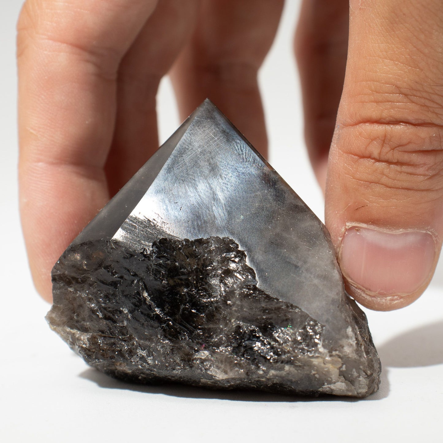 Puntas pulidas superiores de piedra preciosa - Cuarzo ahumado (aproximadamente 5-6 piezas)