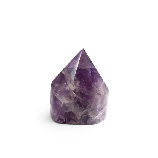 Puntas pulidas de piedras preciosas - amatista grado A (aprox. 5-6 piezas)