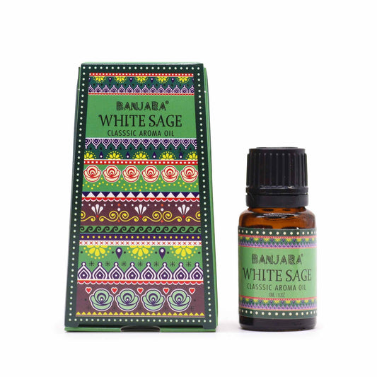 Aceite con fragancia de la India Banjara 10ml - Salvia Blanca - Aceites de Fragancias Indias 10ml