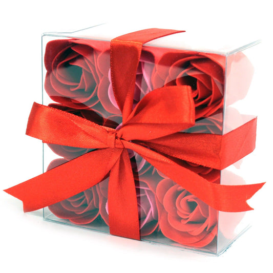 Set 9 Rosas de Jabón Rojas