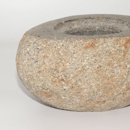 Maceta de piedra de río natural para enraizamiento - Grande (aprox 15x12cm)