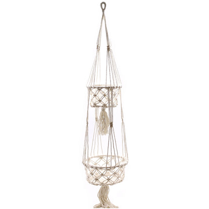 Macetero de Macrame - Doble