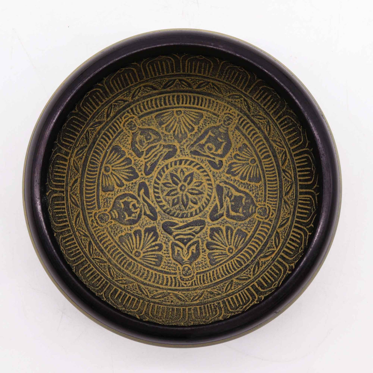 Cuenco tibetano Earth Powder - Mantra Five Buddha - 16cm