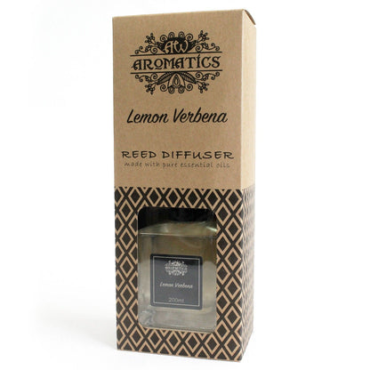 Difusor de Varillas con Aceites Esenciales - Verbena de limón - Difusor de Caña de Aceites Esenciales