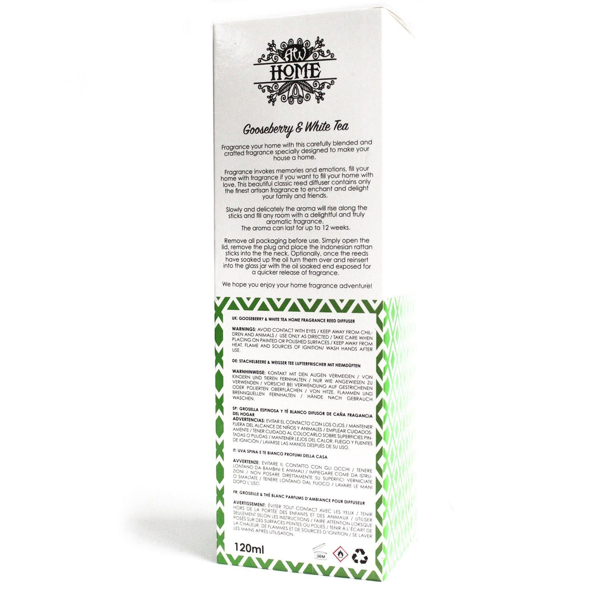 Difusor aromático 120ml - grosella y té blanco - Difusor aromático 120ml