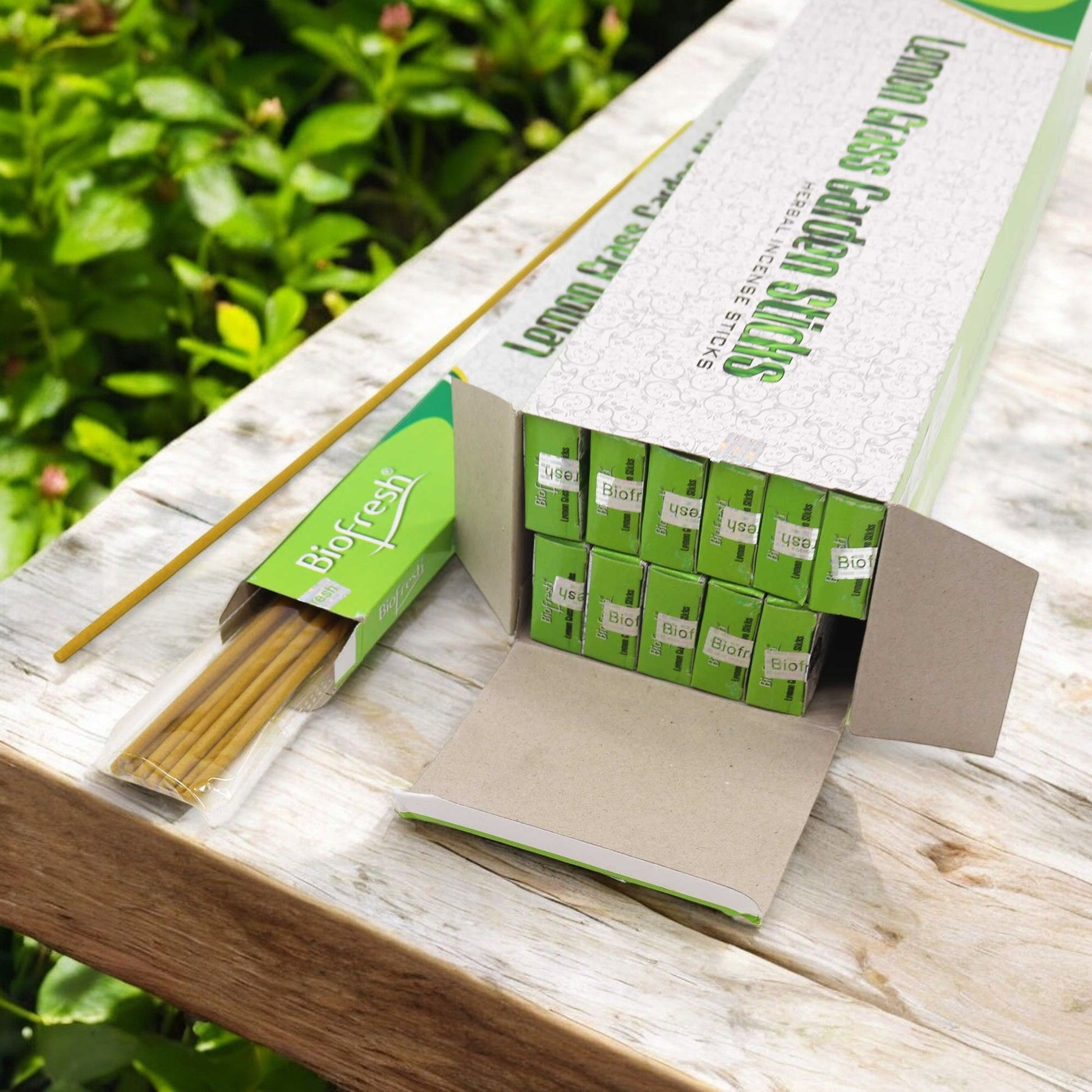 Incienso Jardín Biofresh - (10 x 50cm) - Limoncillo - Varillas de Incienso BioFresh