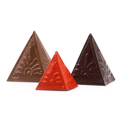 Juego de moldes de incienso en polvo - Lt Brown Dk Brown Orange - Juego de moldes para incienso en polvo
