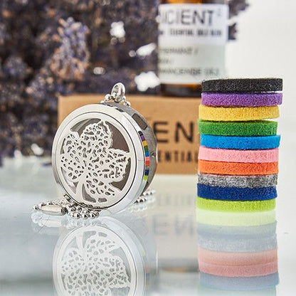 Collar difusor de aromaterapia 30mm - Hoja