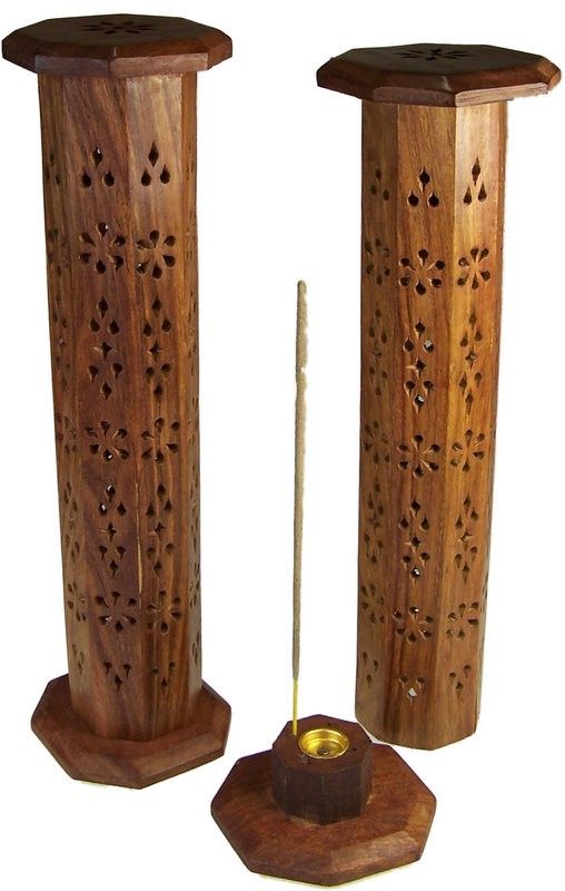 Sheesham Hexaganal Incense Tower - Soporte de Incienso