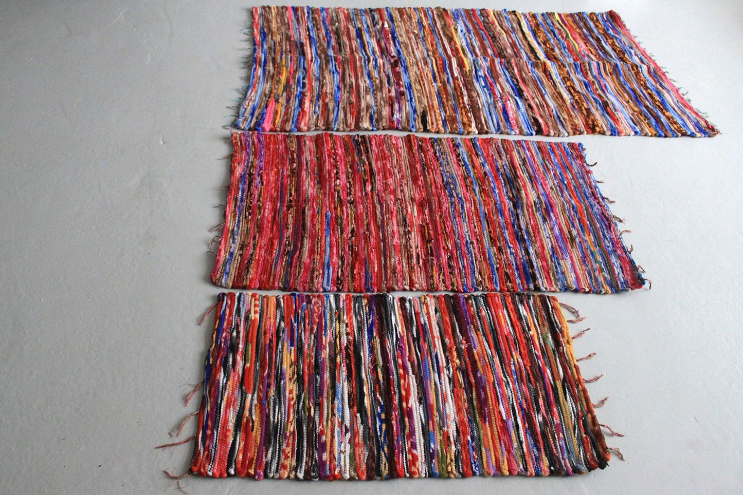 Alfombra pequeña de trapo - 50x90cm