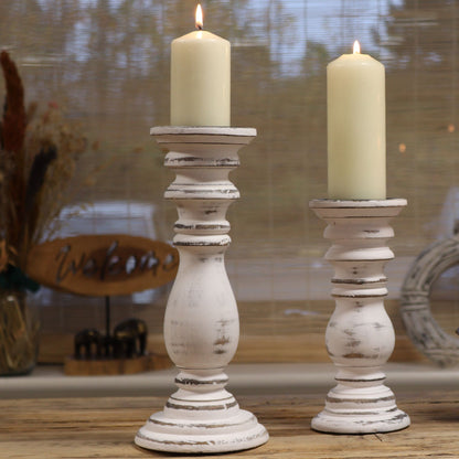 Candelabro clásico - Blanco - 373x10cm - Grande