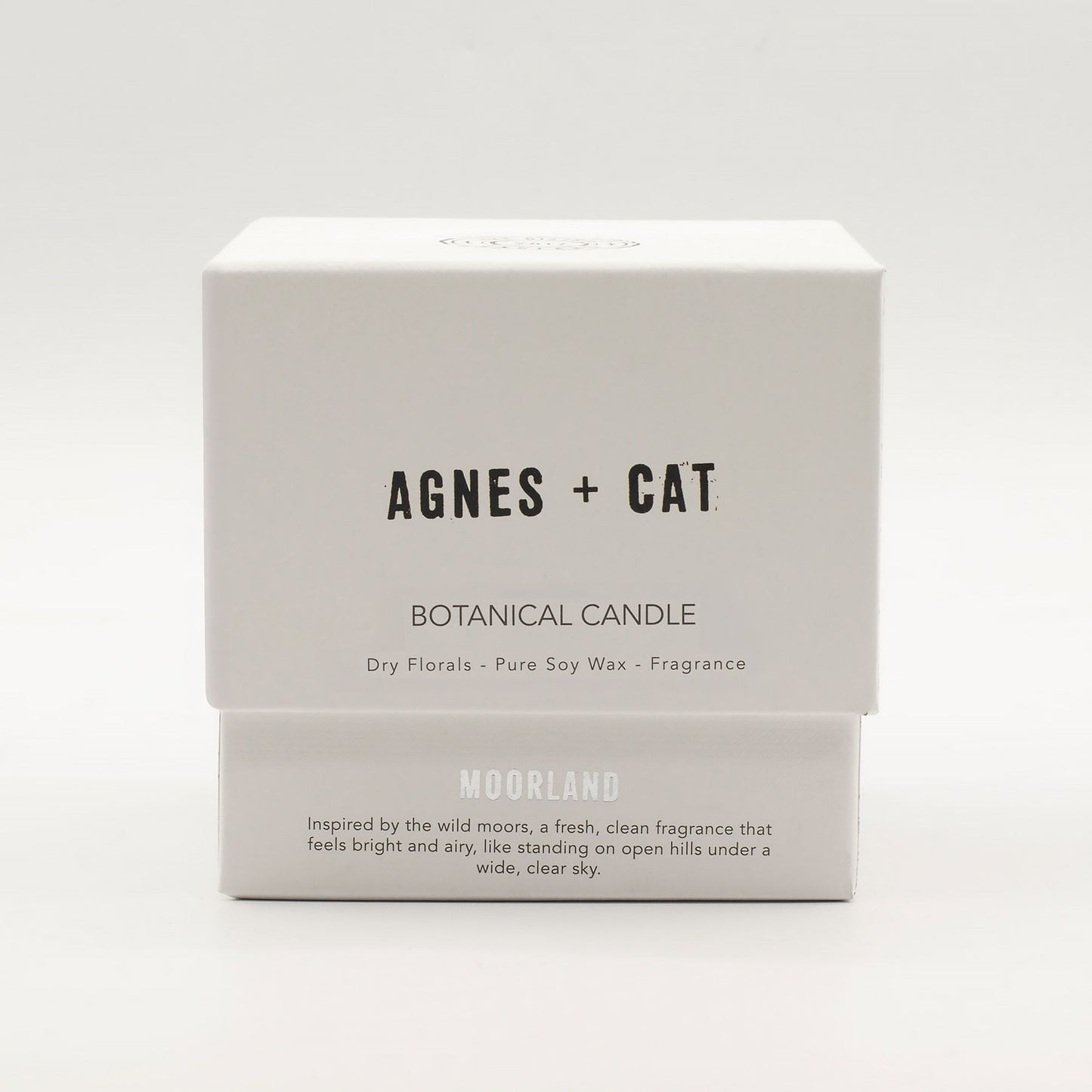 Vela de Cera de Soja Botánica Agnes + Cat - Moorland - Agnes + Cat Velas botánicas de cera de soja, 70 horas