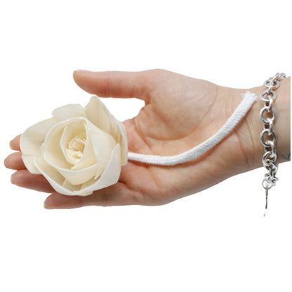 Difusor de Flores Naturales - Rosa Grande en Cuerda - Flores Difusoras
