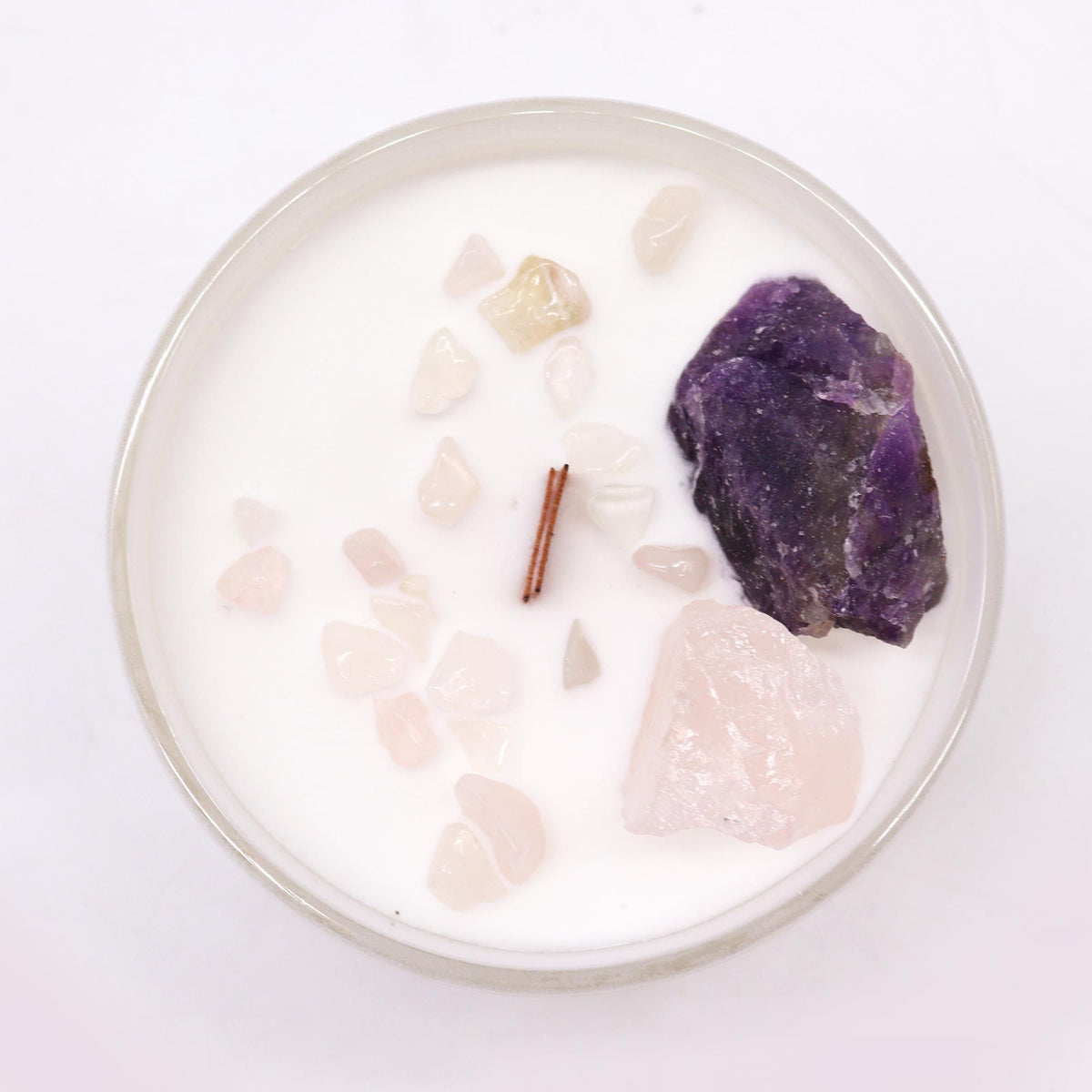 Velas de Cristal de Chakra  - Chakra del tercer ojo - Velas de Cristal de Chakras