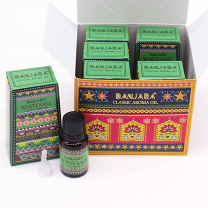 Aceite con fragancia de la India Banjara 10ml - Salvia Blanca - Aceites de Fragancias Indias 10ml