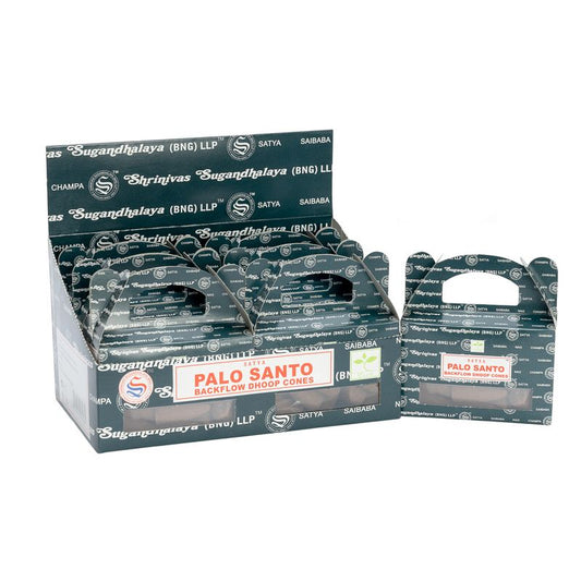 Caja de 24 Conos de Reflujo - Satya Palo Santo