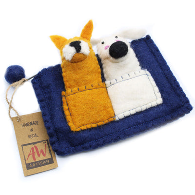 Puppy Friends - Finger Puppet Bag