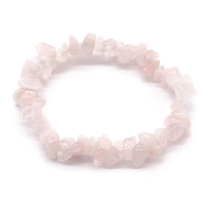 Bomba de baño con pulsera de gemas de cuarzo rosa