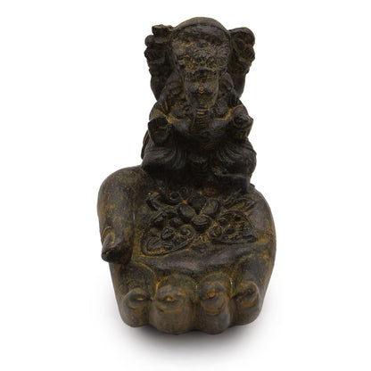 Quemador de incienso Ganesh y mano (antiguo)