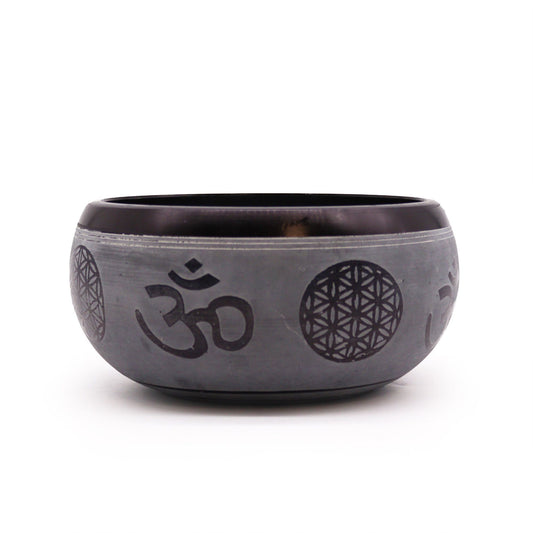 Cuenco tibetano de polvo de tierra - Om Five Buddha - 16cm - Artículos Tibetanos