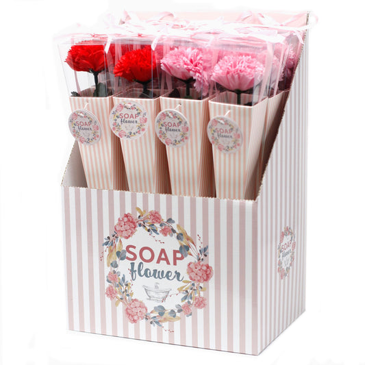 Soap Flower - Medium Carnation (assorted colors)