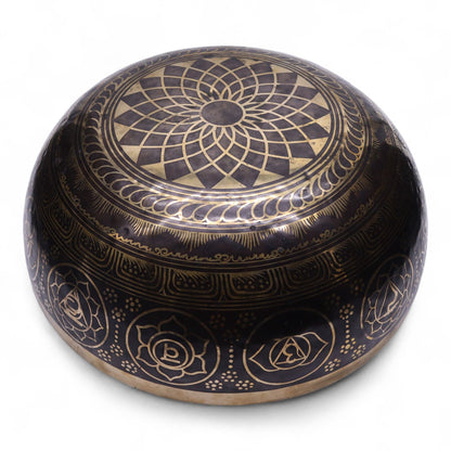 Cuenco Grabado vibracional con patas - 50x20cm (10,7 kg) - Artículos Tibetanos
